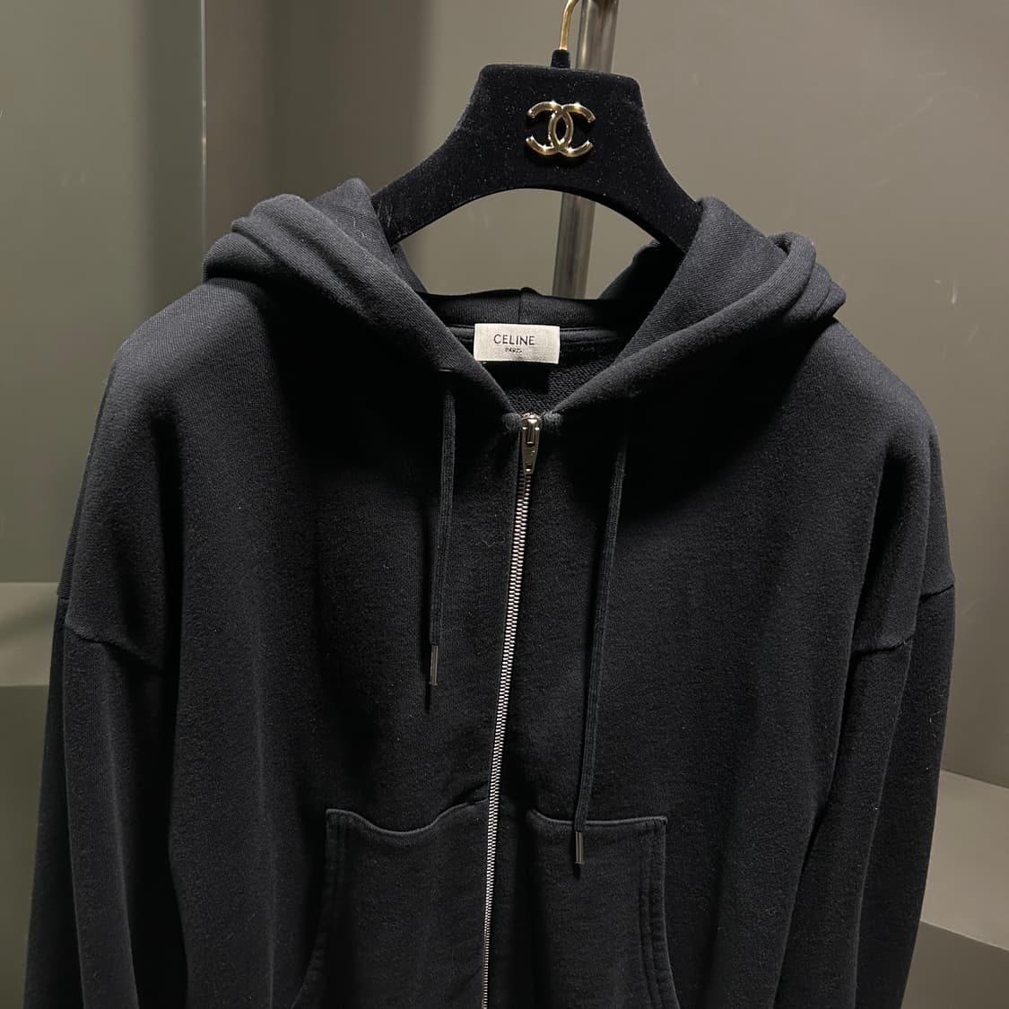 셀린느 크롭 후드집업 상품이미지2