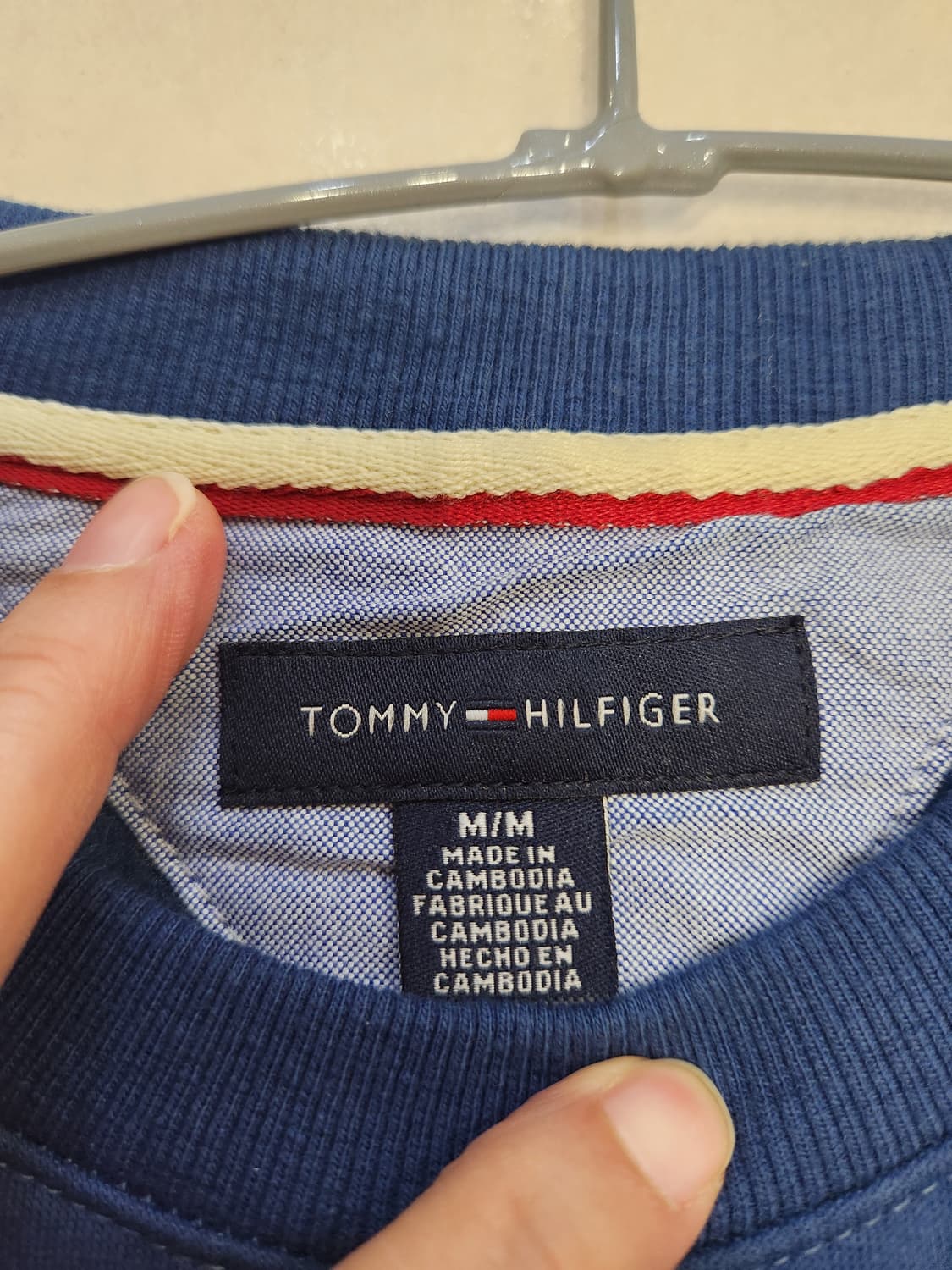 타미힐피거 스몰로고 기모맨투맨 상품이미지2