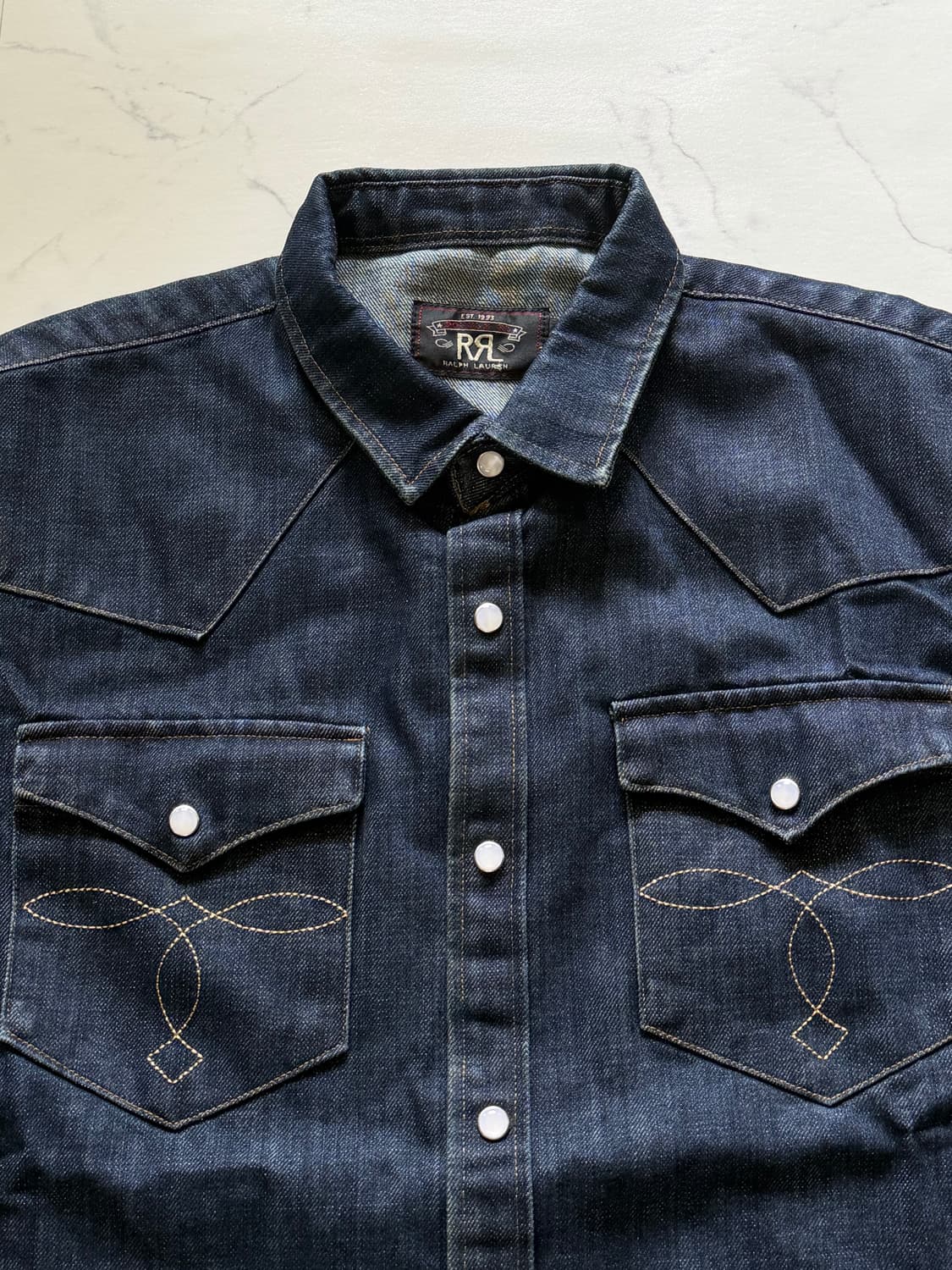 RRL 더블알엘 웨스턴 데님셔츠 상품이미지2
