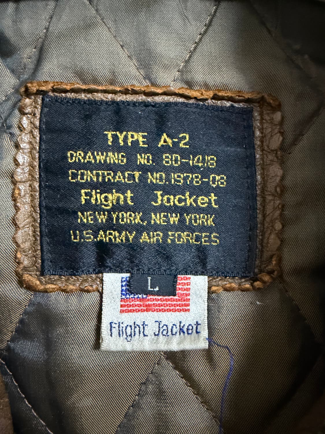 80s Type A-2 Flight Jacket A-2 상품이미지3