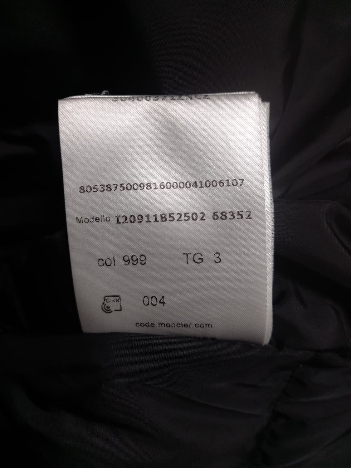 몽클레어 23년 클루니 패딩   검정  3(100) 상품이미지7