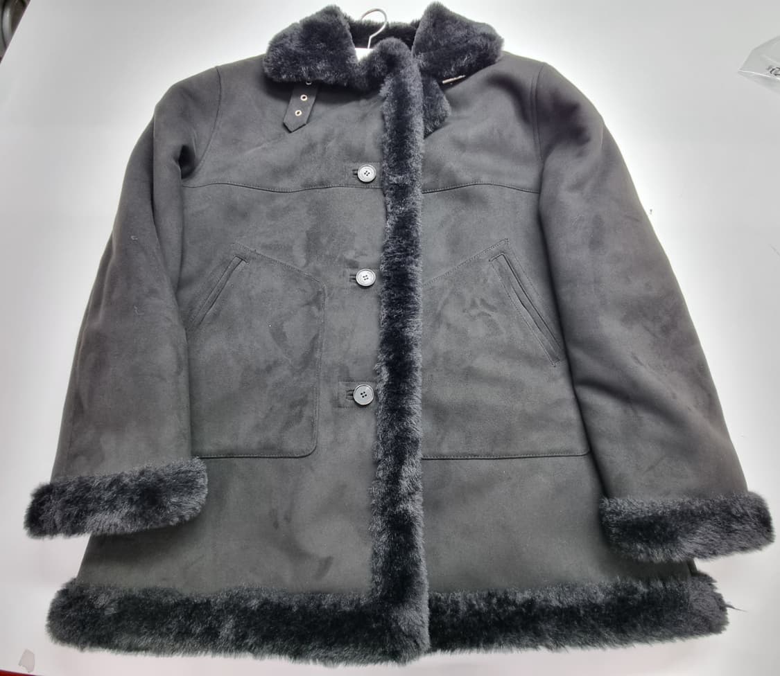 도프셉 클래식 무스탕 코트 인 블랙 상품이미지1