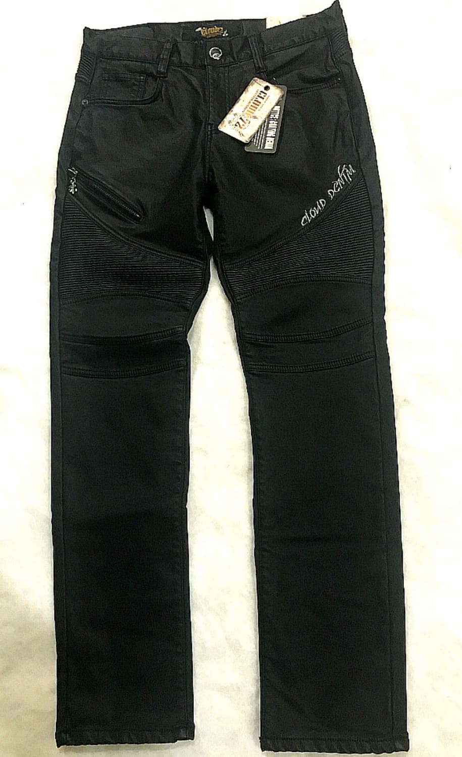 워싱자수 포켓 스티치 블랙 코팅진   상품이미지5