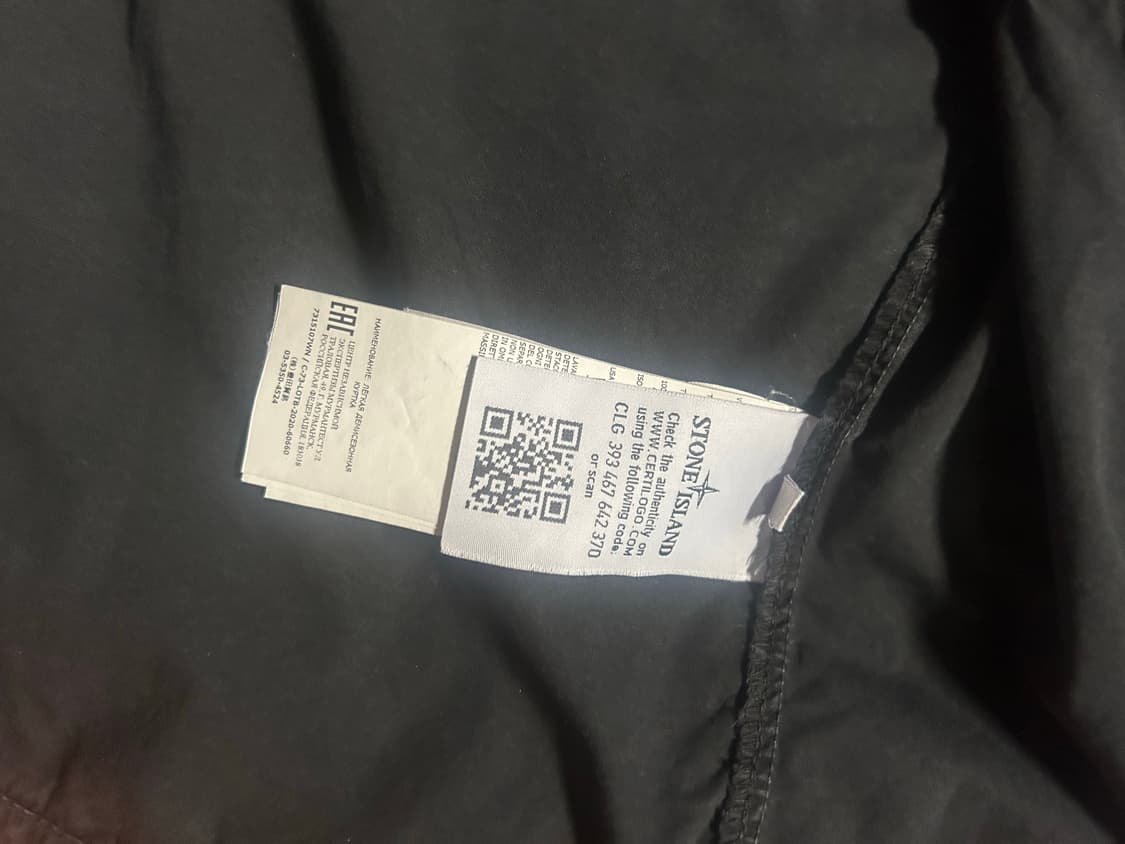 스톤아일랜드 107WN 올드이펙트 오버셔츠 블랙 20FW 상품이미지7