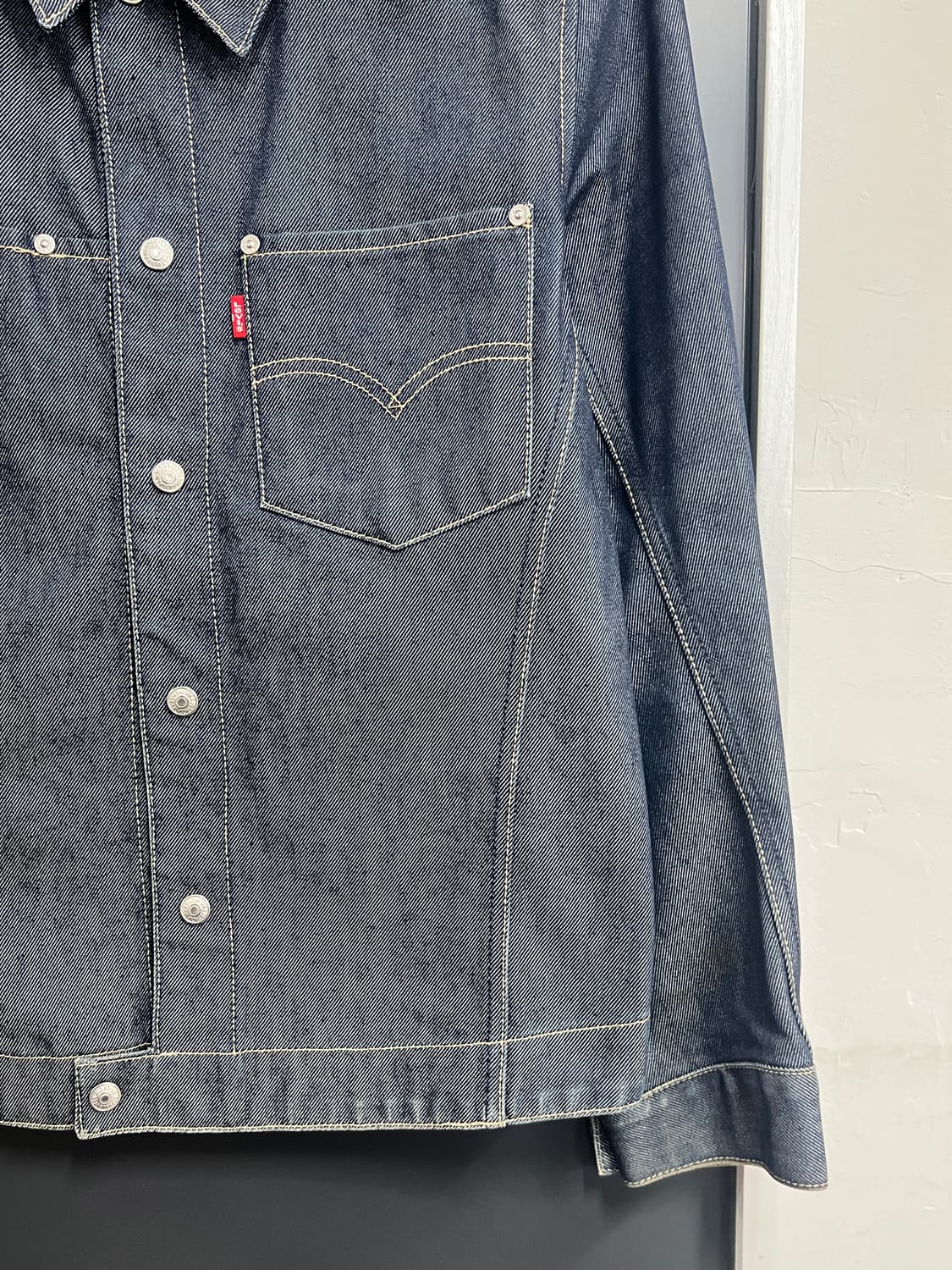 00s Levis 리바이스 엔지니어드 생지 데님 셔츠 상품이미지2