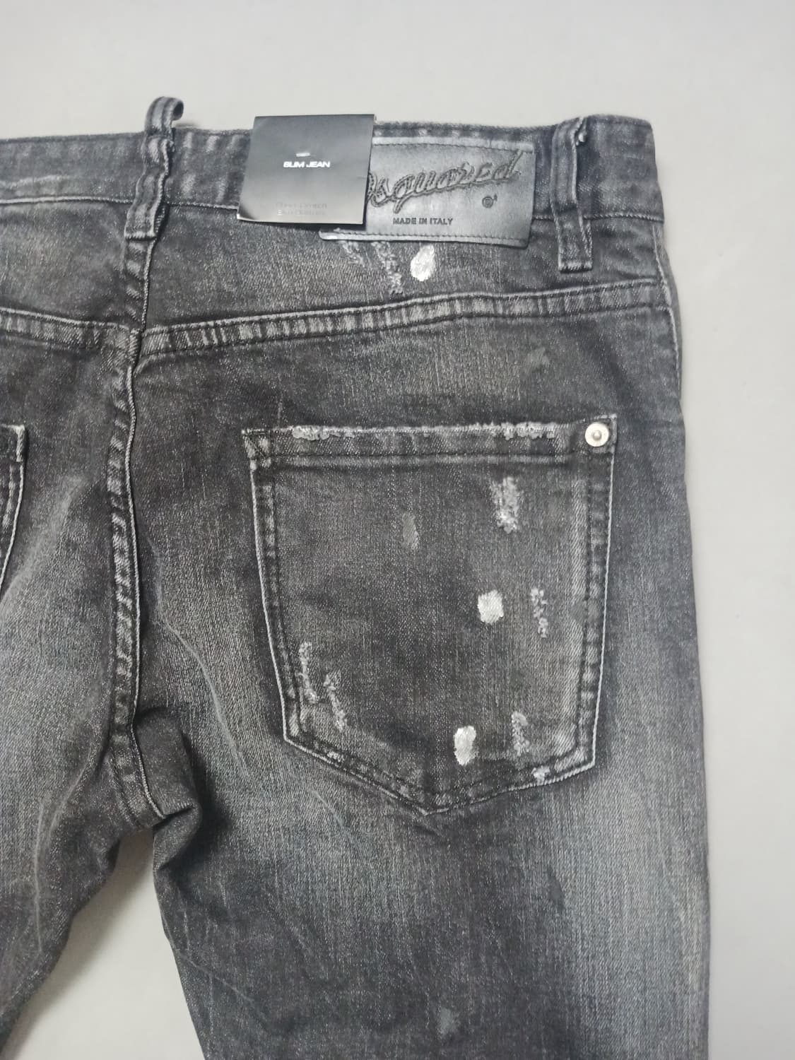 새상품 [50] 디스퀘어드2 앞지퍼 슬림 블랙진 청바지 34 35 상품이미지9