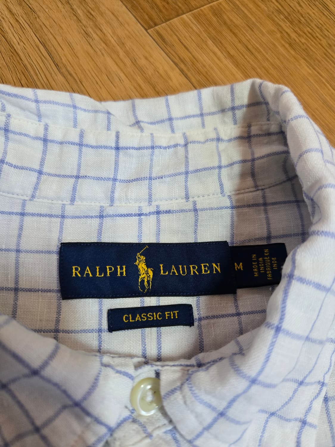 폴로 랄프로렌 남성 체크 린넨 셔츠 상품이미지6