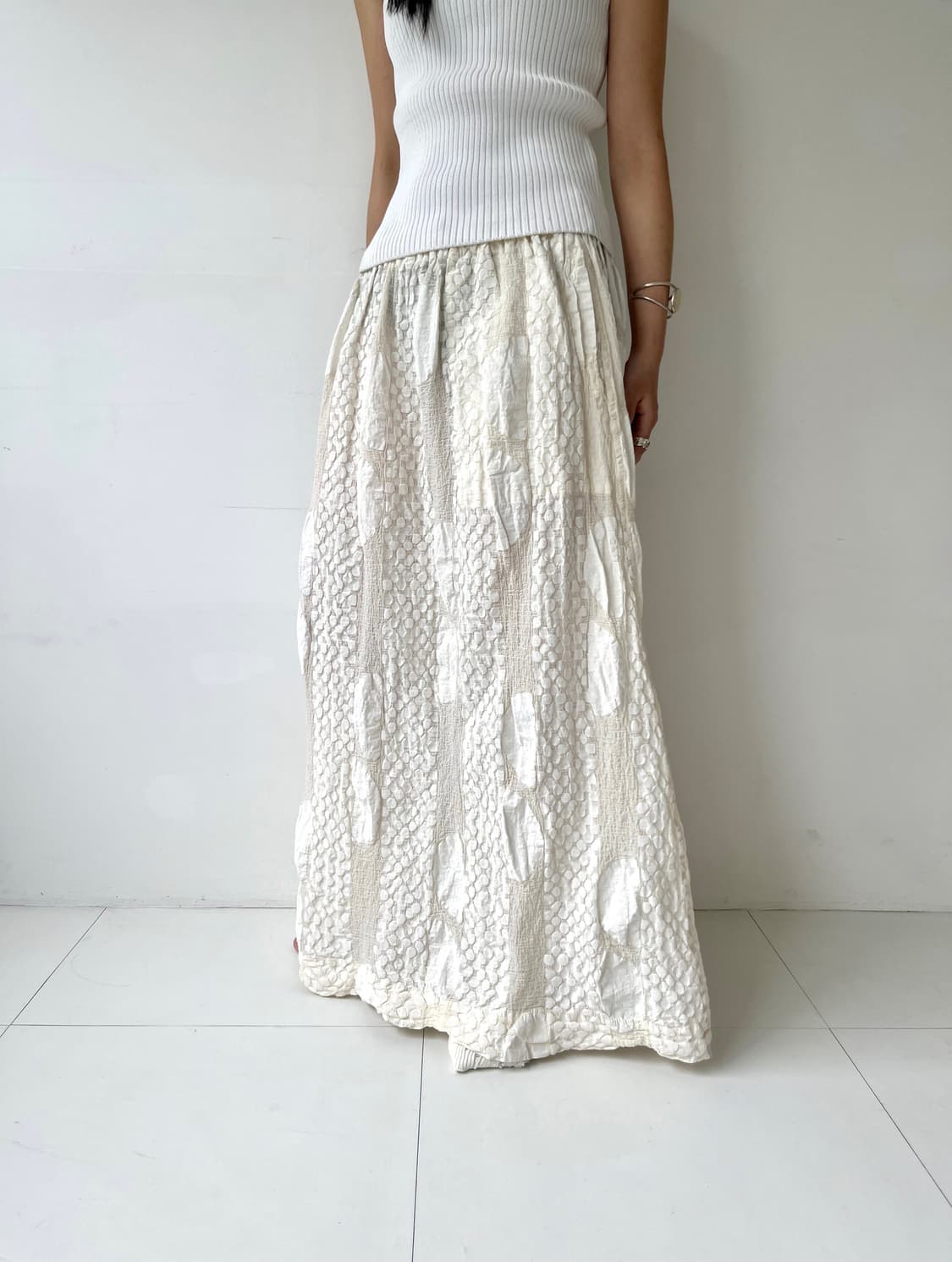 이세이미야케 embossed pattern skirt 상품이미지7