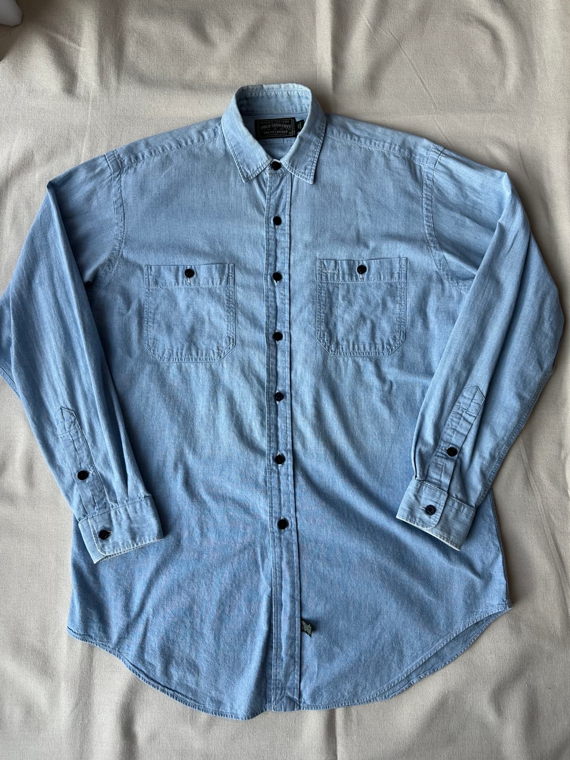 90s 폴로 컨트리 샴브레이 셔츠 100 상품이미지1