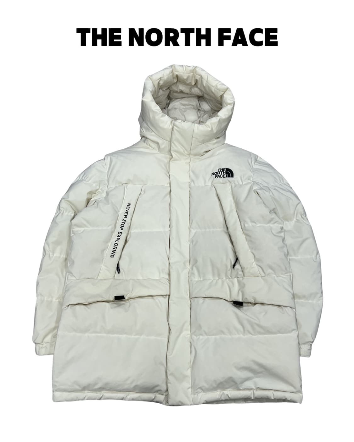 노스페이스 팀코리아 구스다운 패딩 점퍼 크림 상품이미지1
