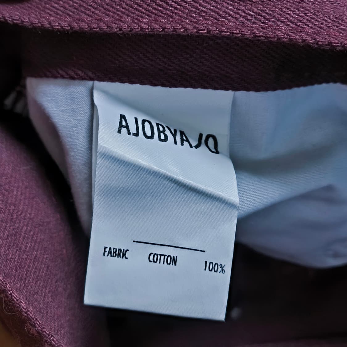 [L] AJOBYAJO 아조바이아조 버건디 타이간 팬츠 상품이미지7