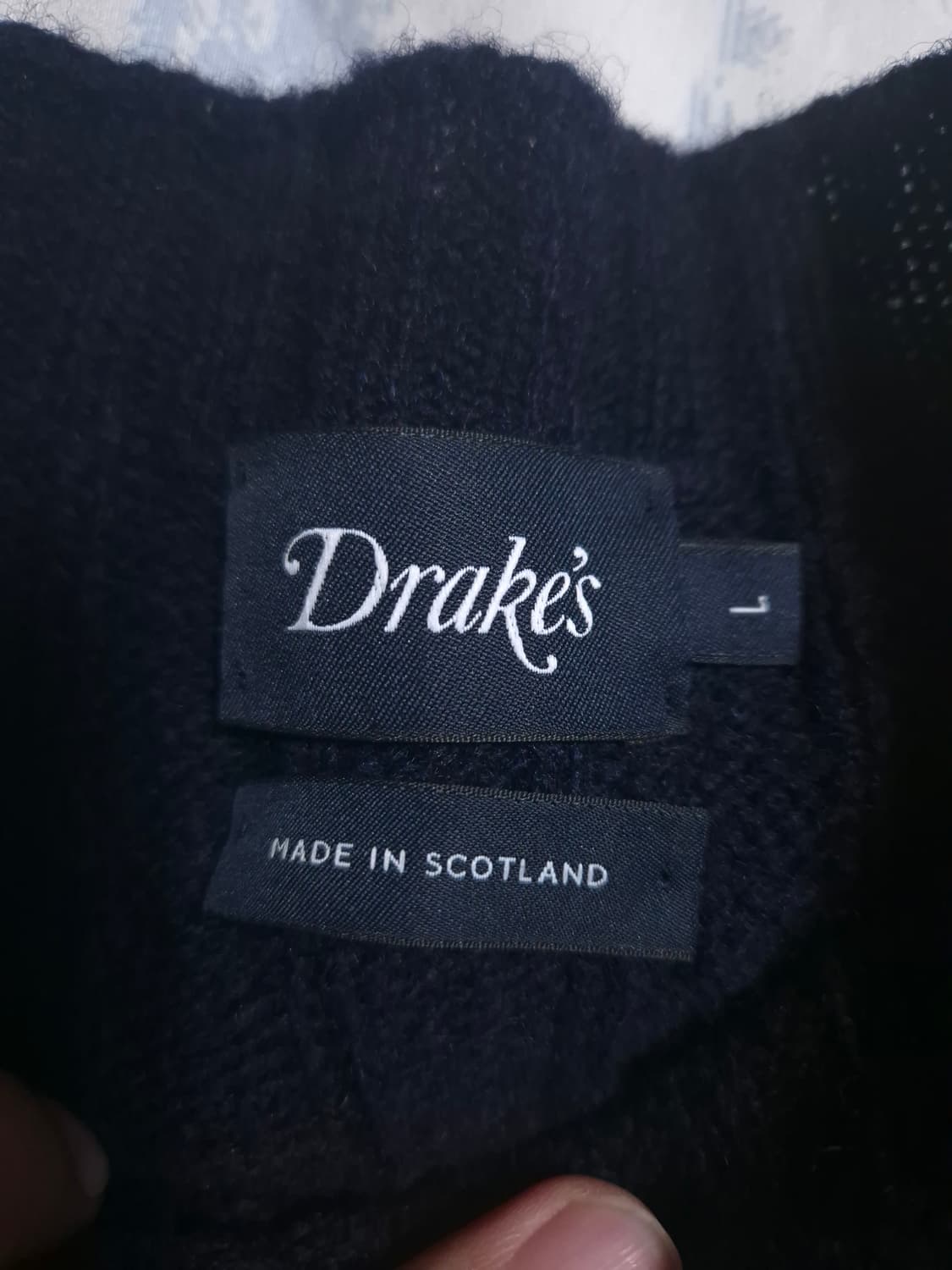 드레익스 셔틀랜드 울 케이블 니트 L 상품이미지6