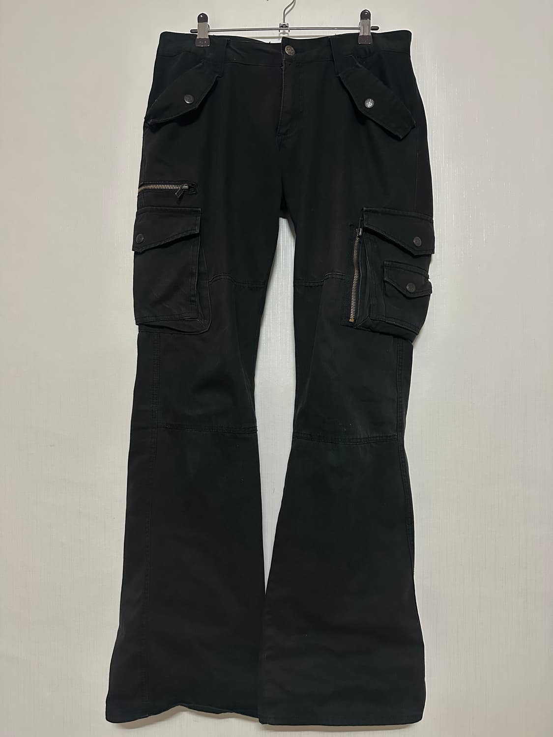 Vkei 00s bootcut black cargo pants 상품이미지3