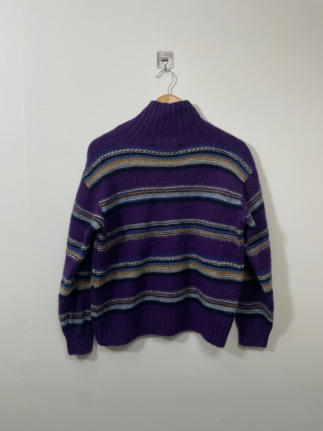 일본빈티지 헤비울 폴라 니트 M~L - K41 상품이미지2