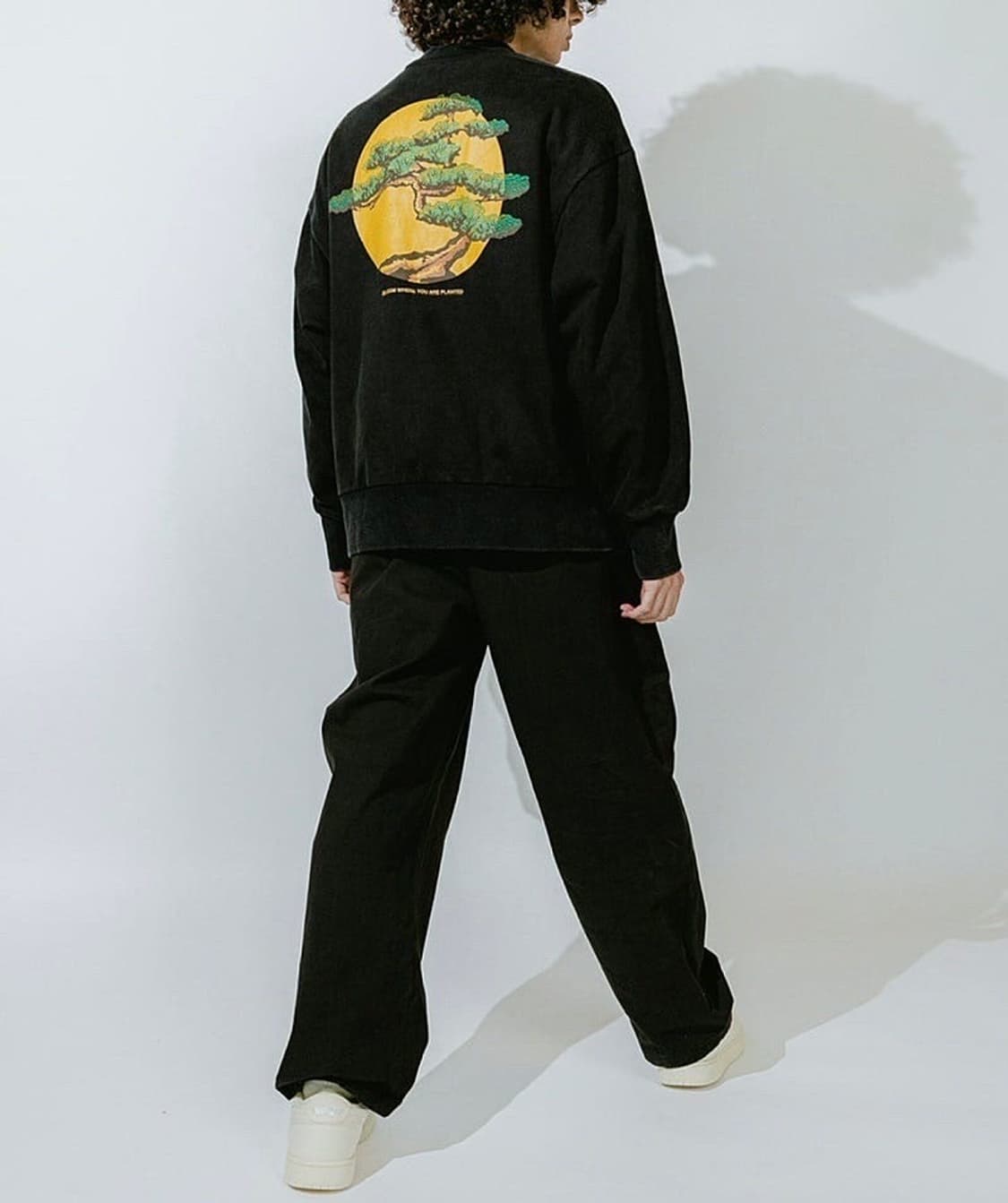 (정품/새상품) 반디 더 핑크 블랙 프린팅 크루넥 상품이미지6