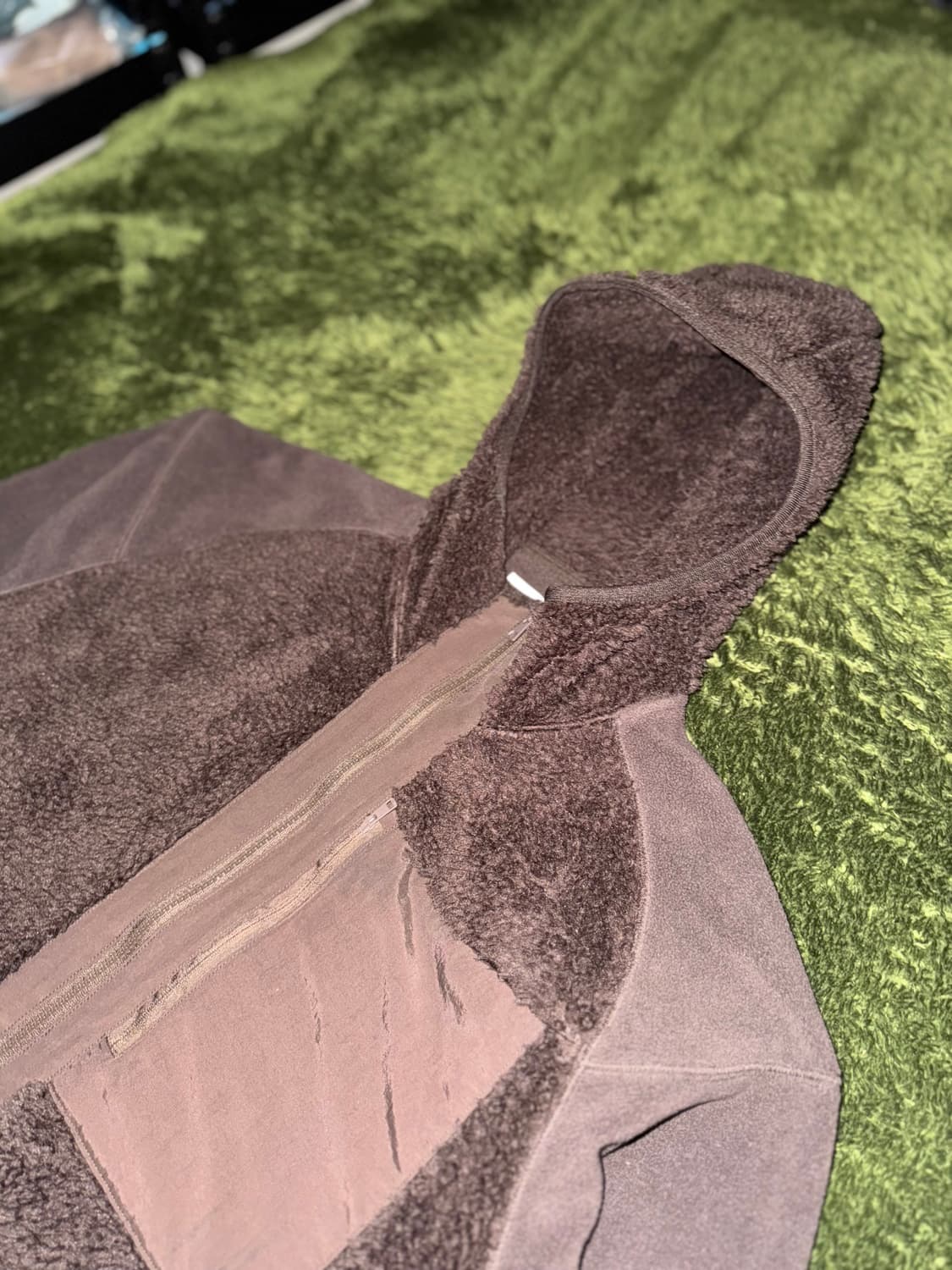 [XL] 유니클로 X 화이트 마운티니어링 플리스 풀 집 자켓 브라운 상품이미지2