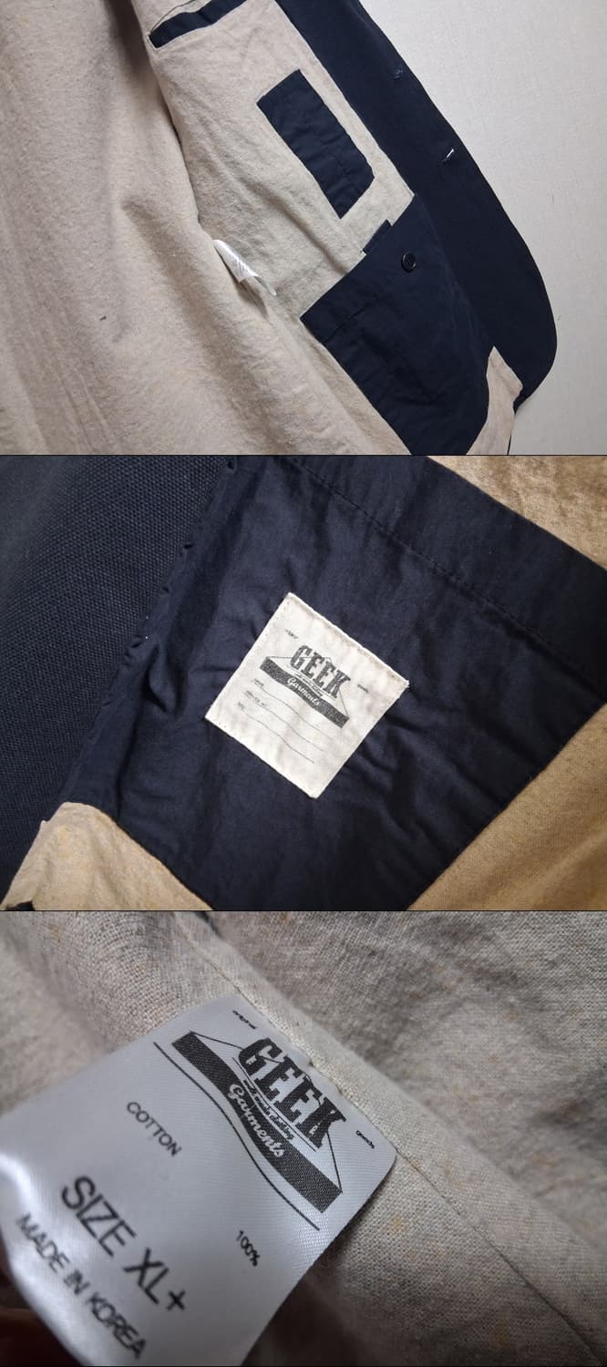 GEEK TAILOY 두꺼운 데님쟈켓 네이비 남성 105XL
국내생산 상품이미지8