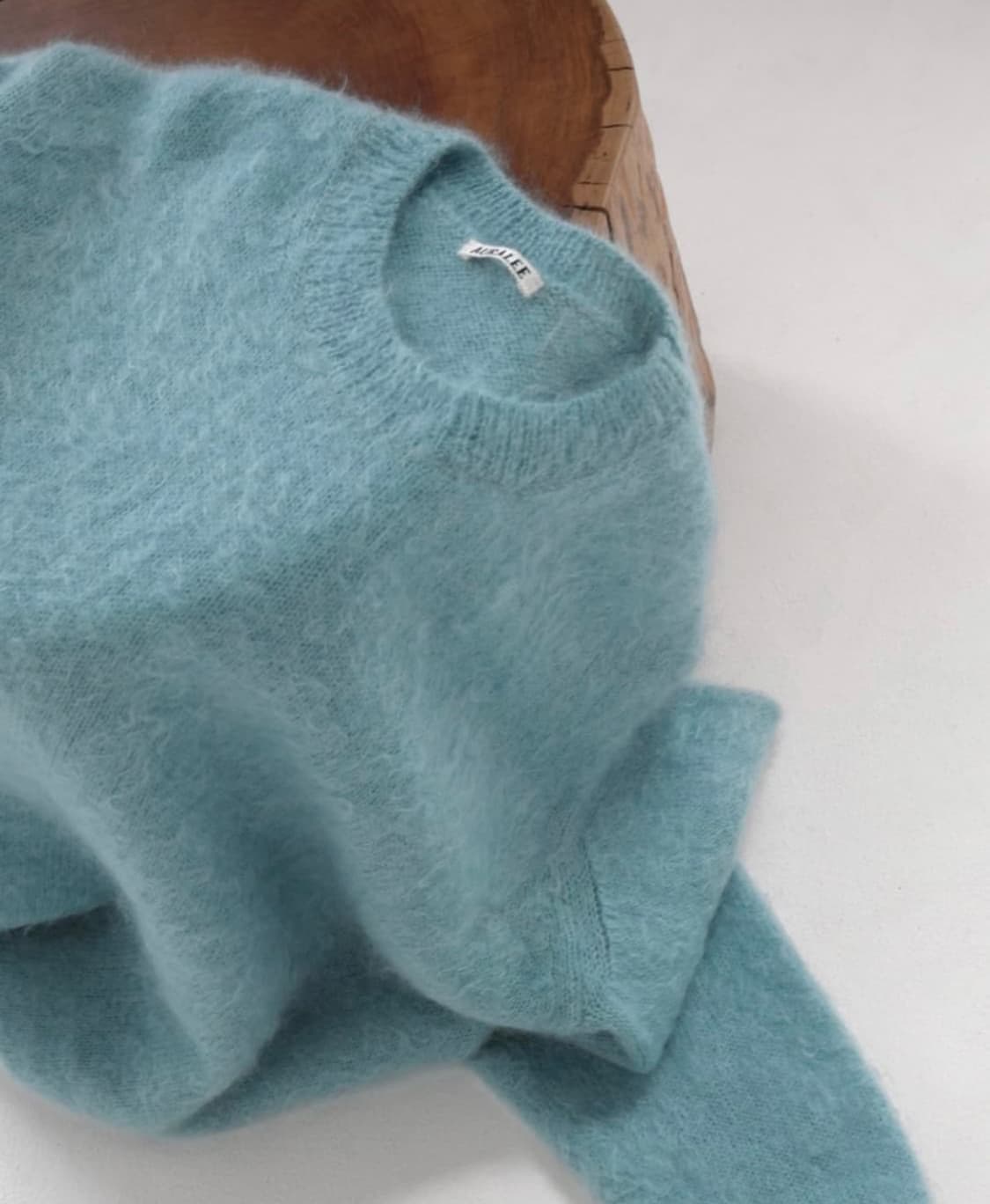 오라리 브러쉬드 슈퍼키드 모헤어 니트 터콰이즈블루 5 상품이미지1