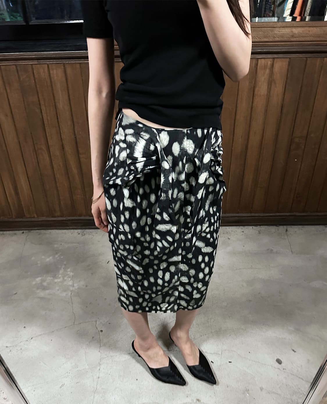 MAX MARA leopard tie skirt 상품이미지1