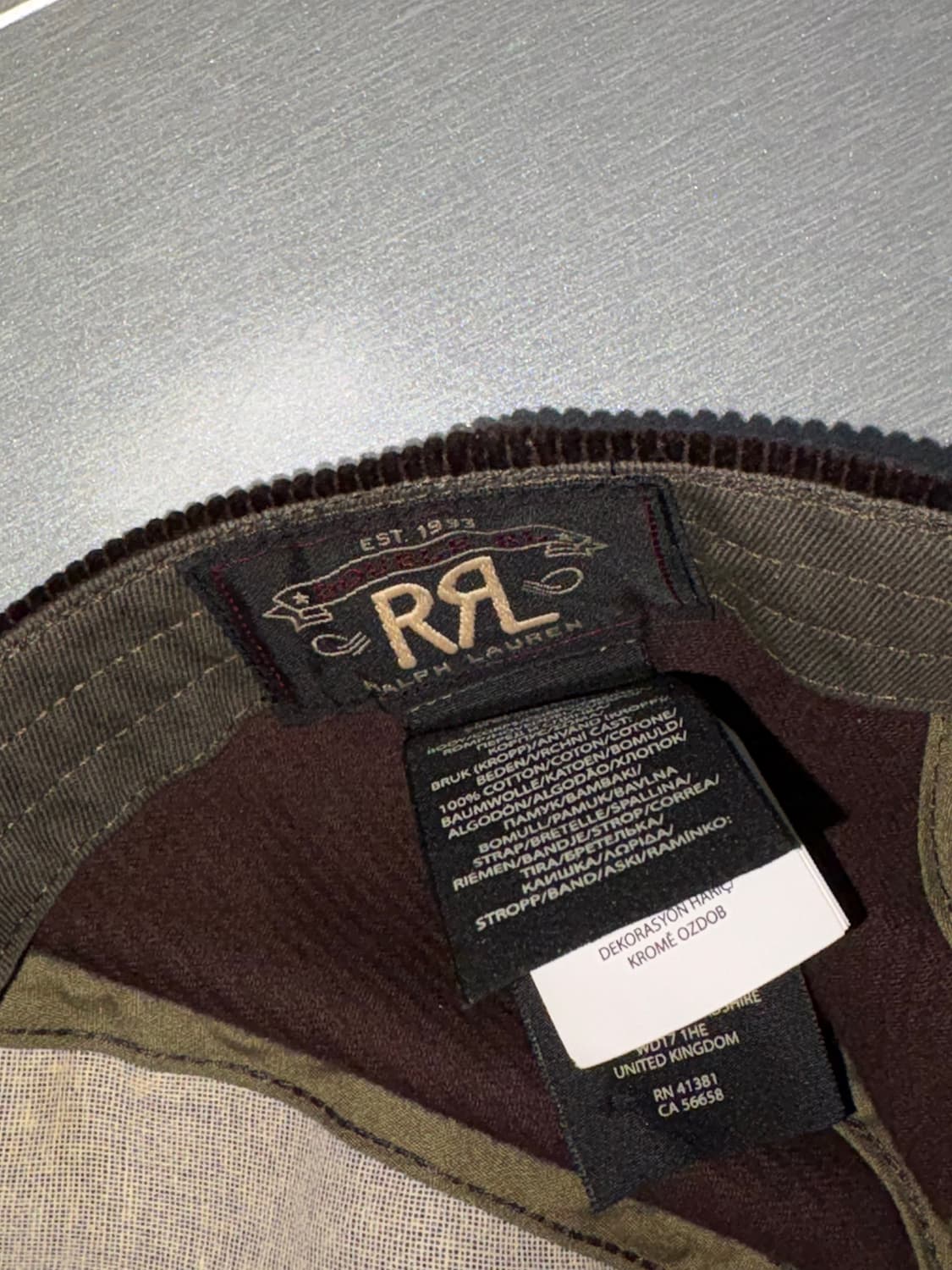 더블알엘 rrl 코듀로이 캡 상품이미지6