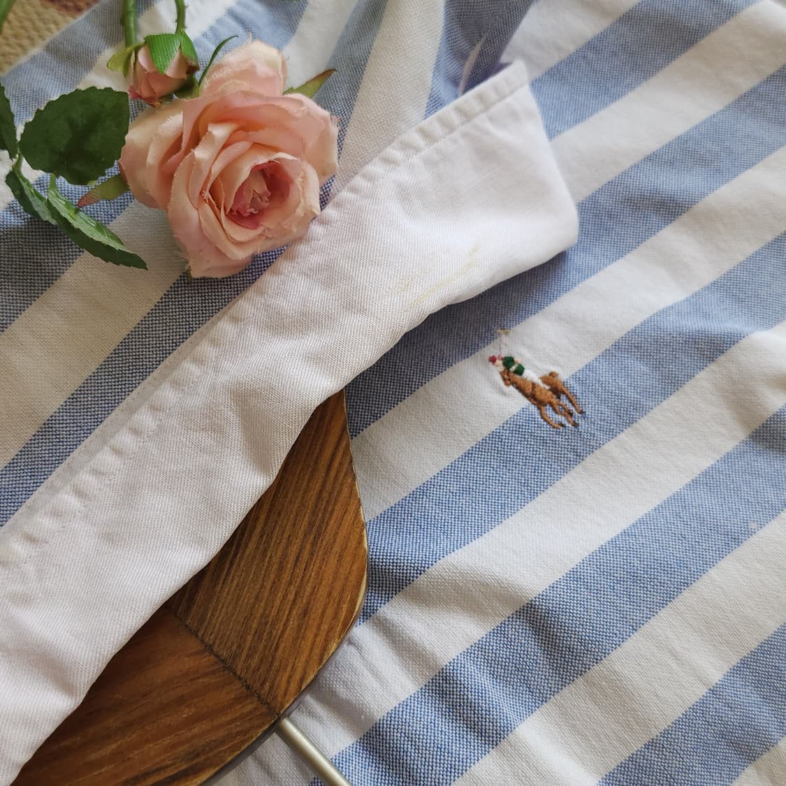 90s 폴로 럭비티 카라티 프리즈너 옥스포드 셔츠 usa 메이드 xl 상품이미지10