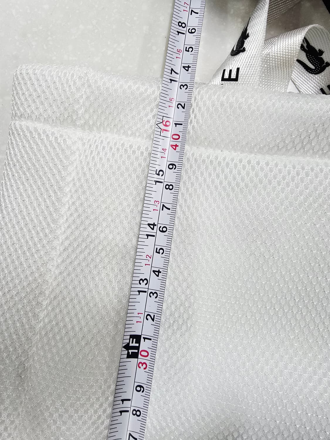 라코스테 흰색 매쉬백 쇼퍼백 토트백 상품이미지6