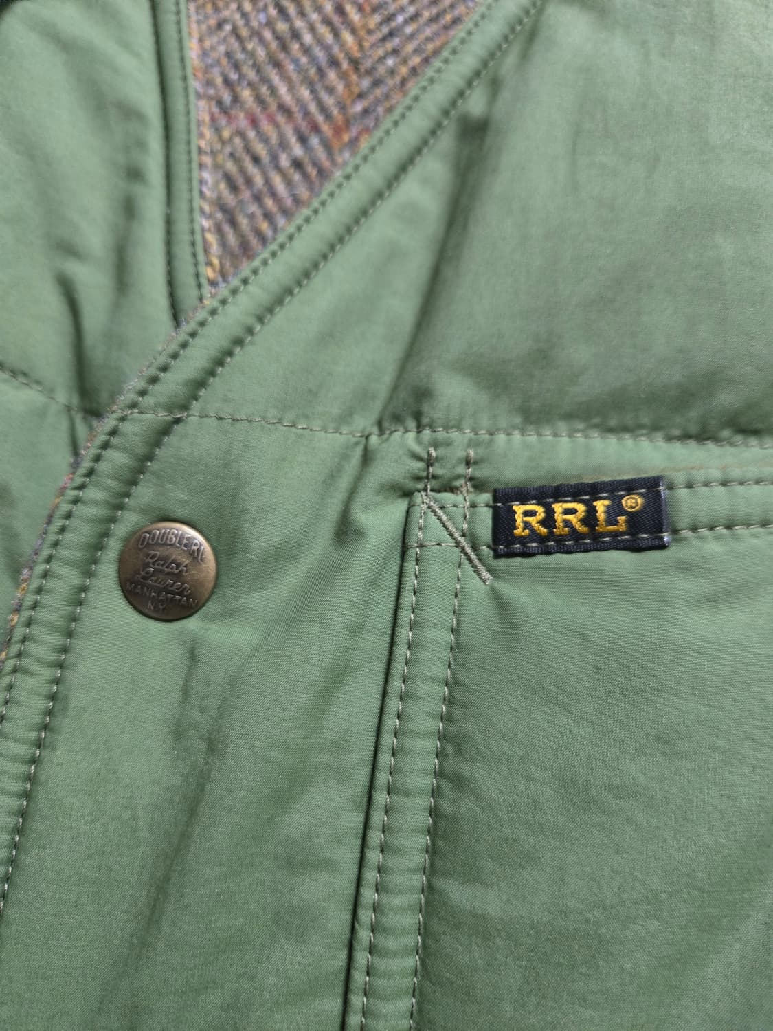 RRL 해리스 트위드 리버시블 베스트 상품이미지3