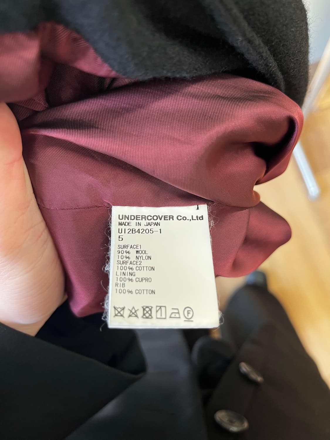 언더커버 22AW 스웻 전환 라이더자켓 상품이미지5