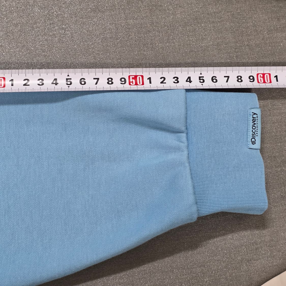 95 디스커버리 오버핏 백로고 하늘색 후드티 상품이미지5