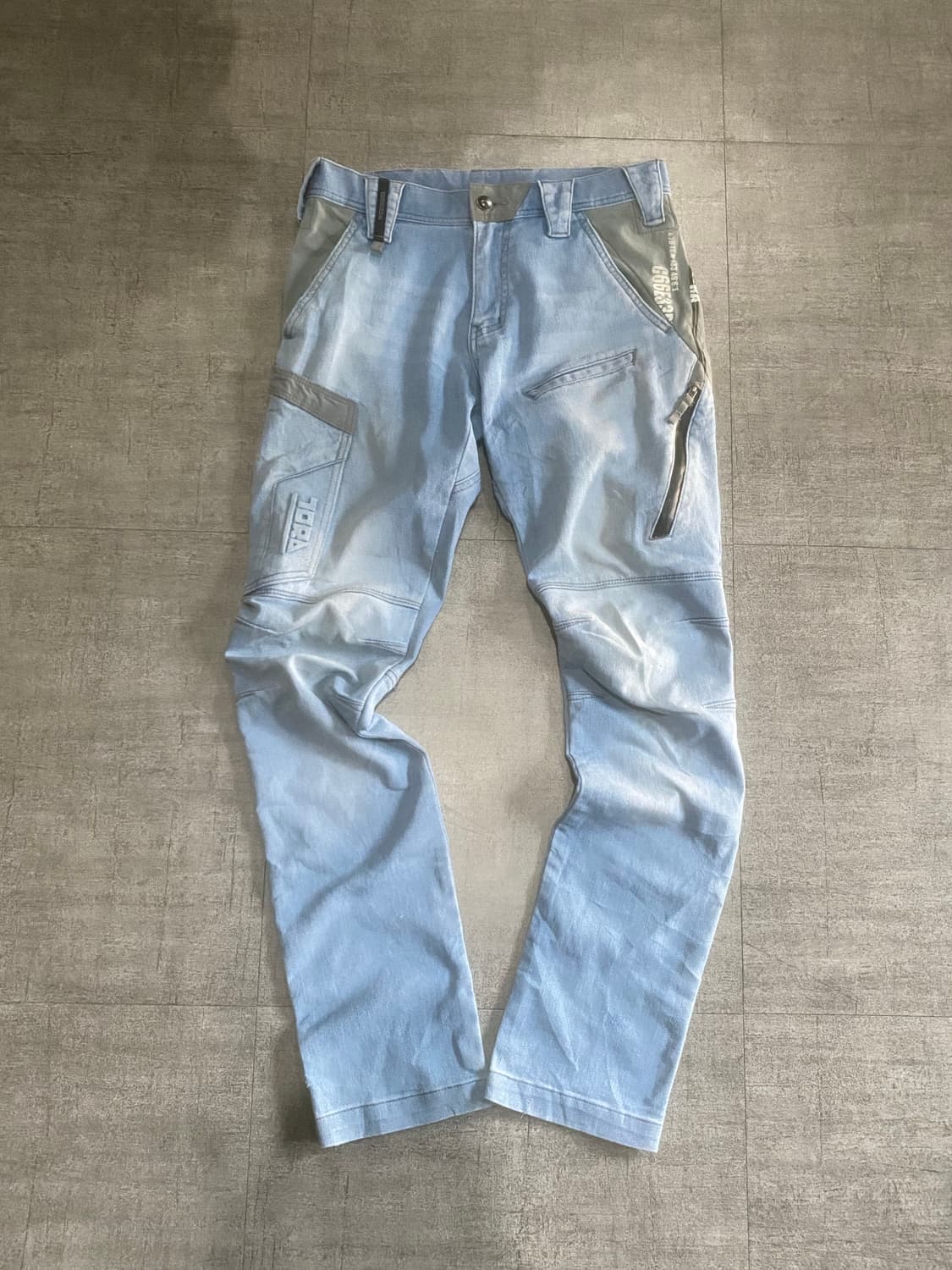 일본빈티지 Toraichi 올드스쿨스트릿 사이드라인 데님팬츠 상품이미지1