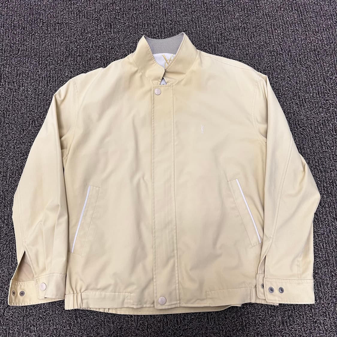 YSL 입생로랑 폴리쉘 블루종 자켓 95사이즈 상품이미지1