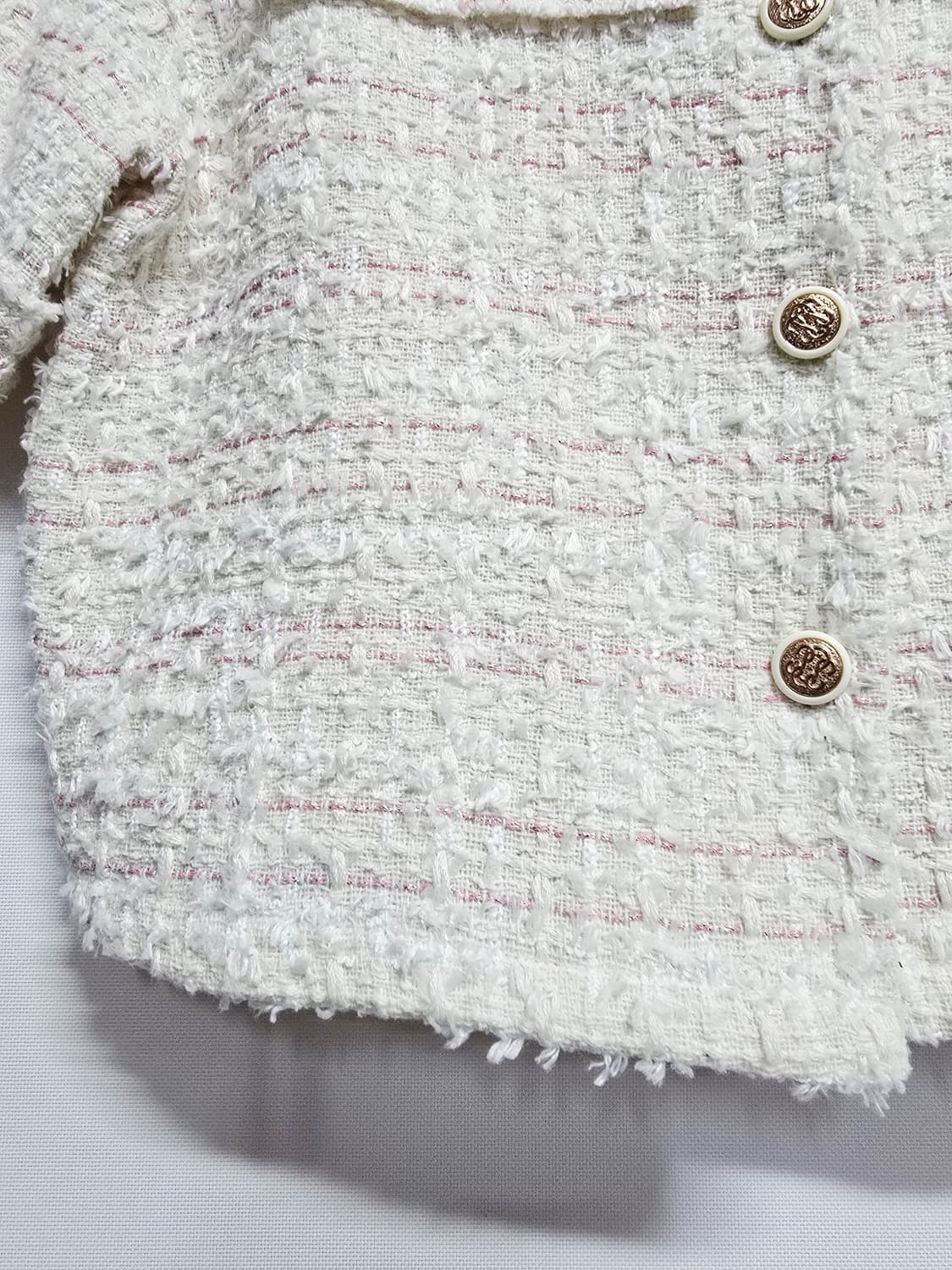 jj지고트 트위드 반팔 자켓 상품이미지3