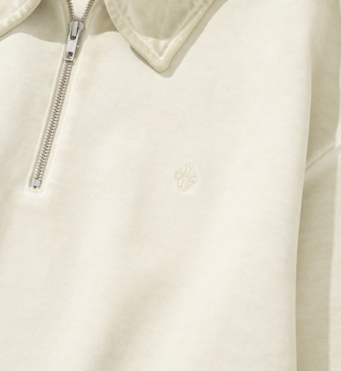 Uniform Bridge 유니폼 브릿지 하프 집업 스웨트셔츠 더스티 상품이미지7