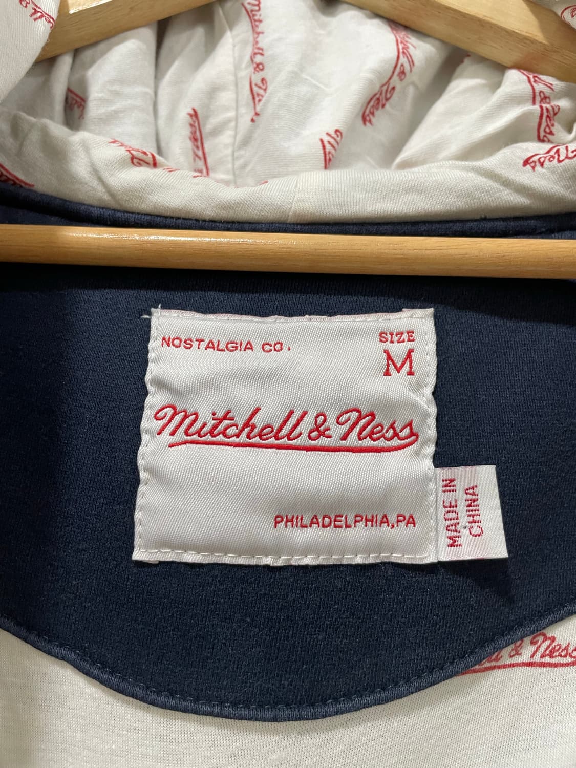 Mitchell & Ness 뉴욕 양키스 빅로고 풀 후드집업 상품이미지5