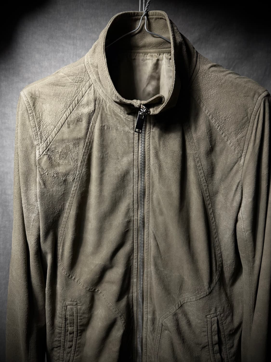 Rick Owens 10FW Intarsia LeatherJacket   상품이미지5
