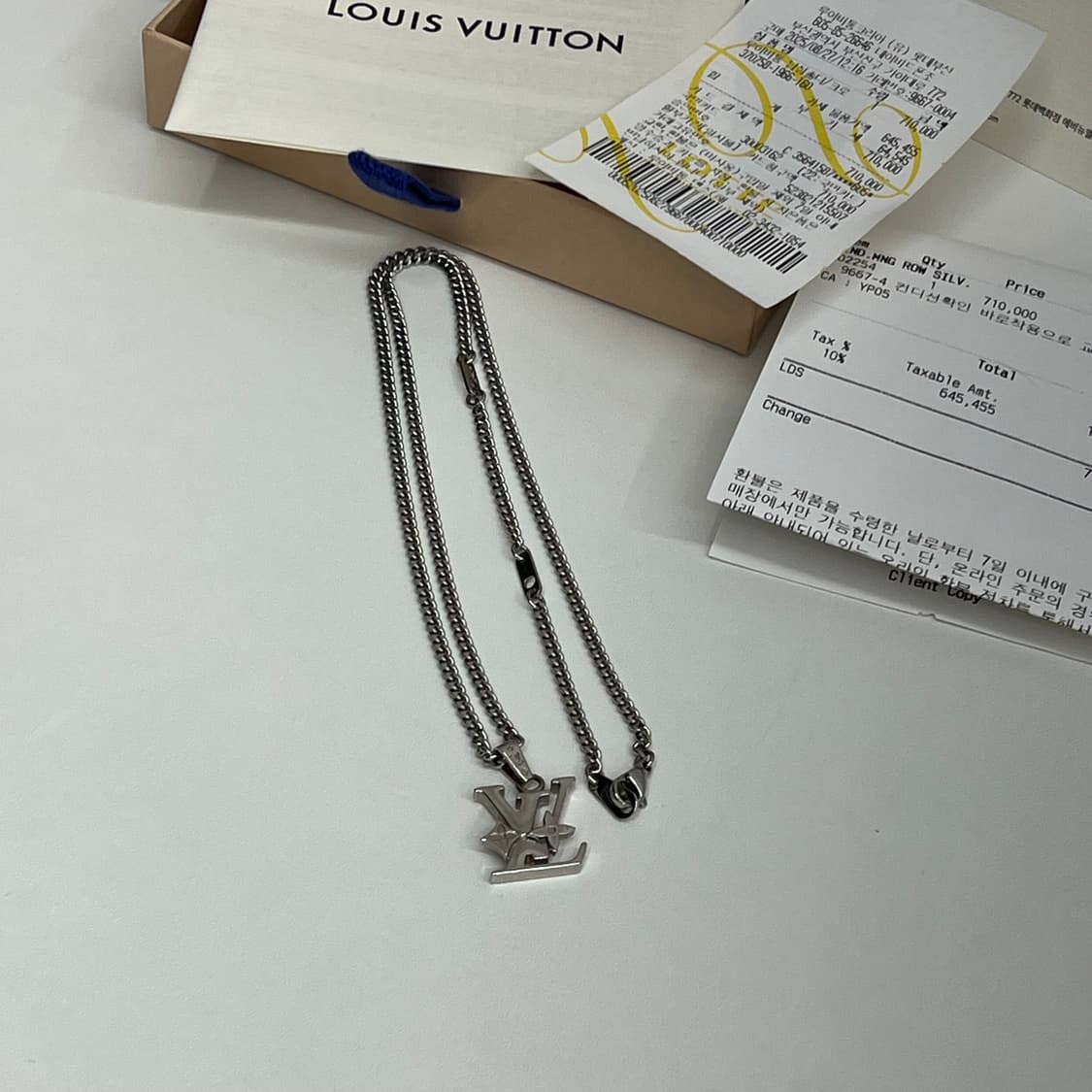 루이비통 모노그램 로우 목걸이 (풀박스) 상품이미지4