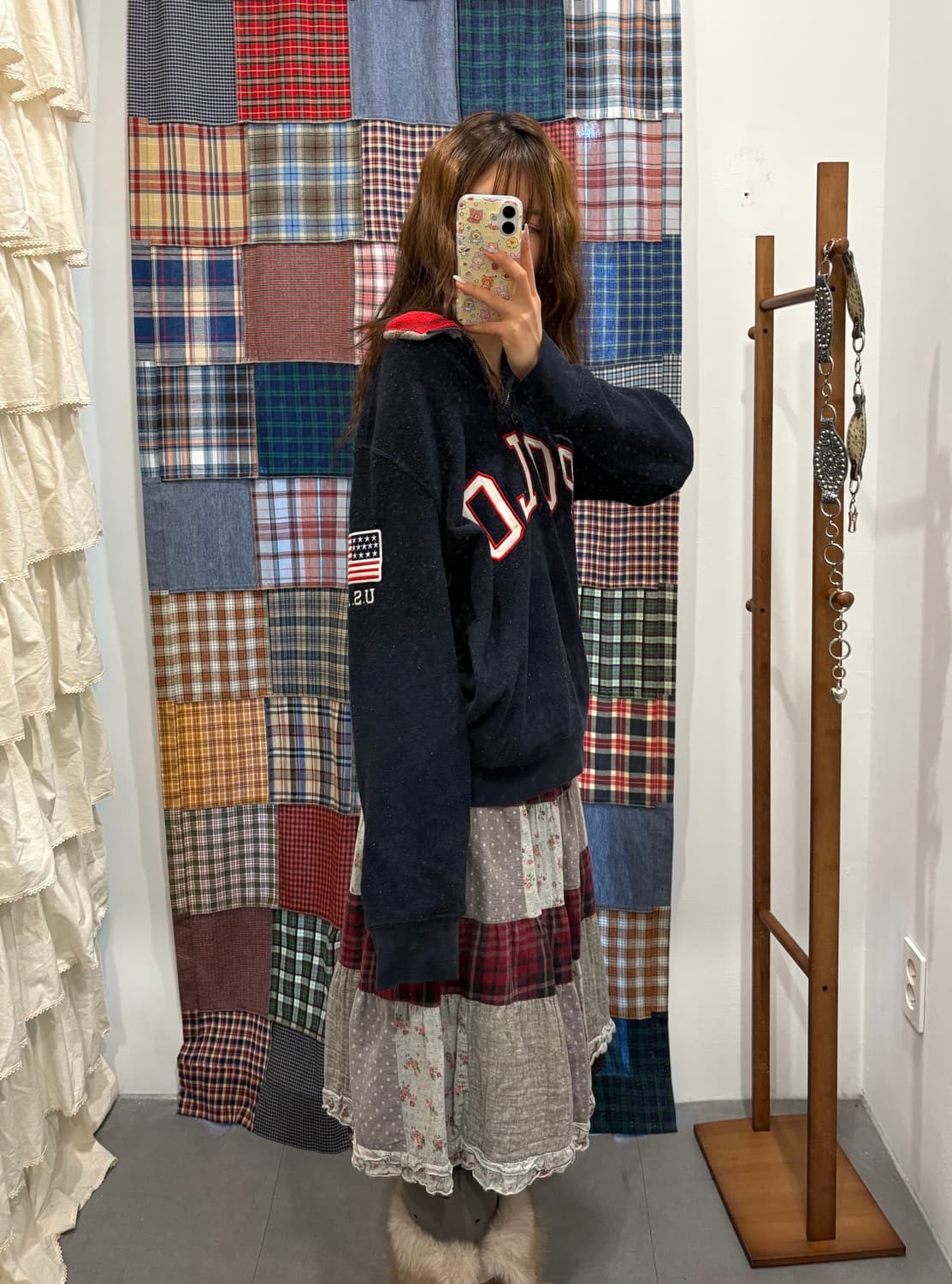 폴로 스펠아웃 성조기 후리스 상품이미지3