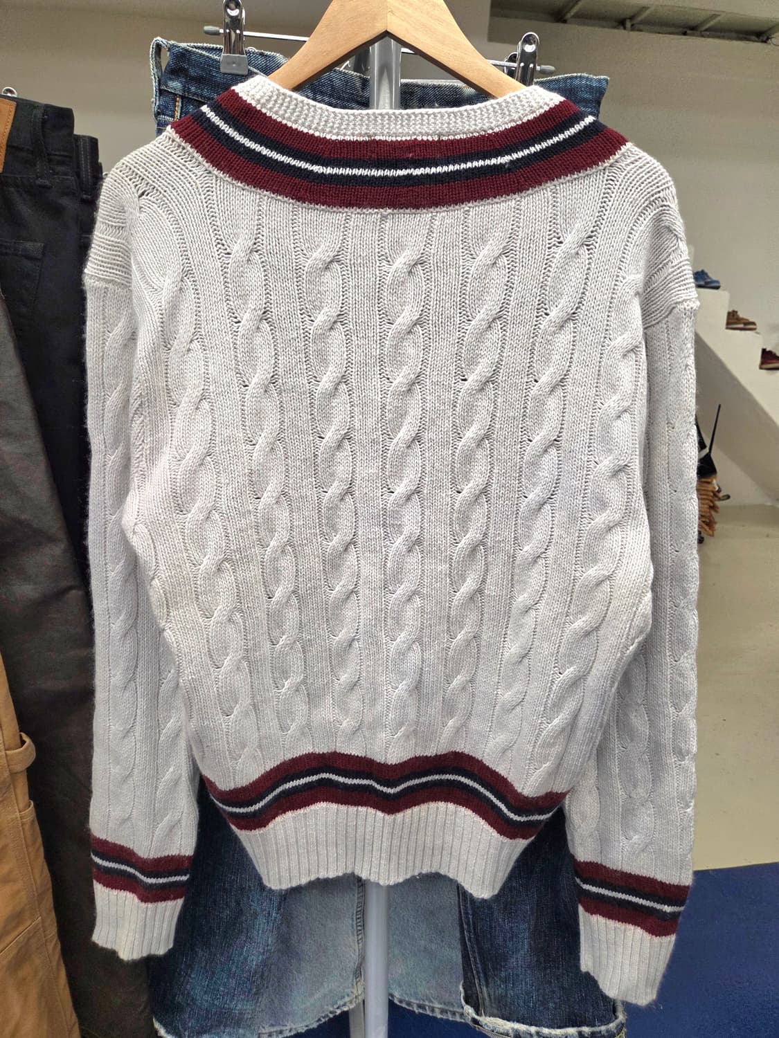 PRL 폴로 랄프로렌 코튼 캐시미어 크리켓 니트 상품이미지6