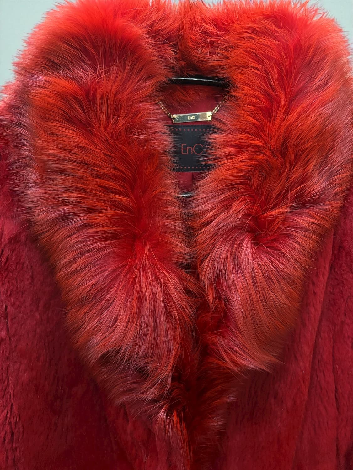 리얼 래빗퍼 코트 상품이미지3