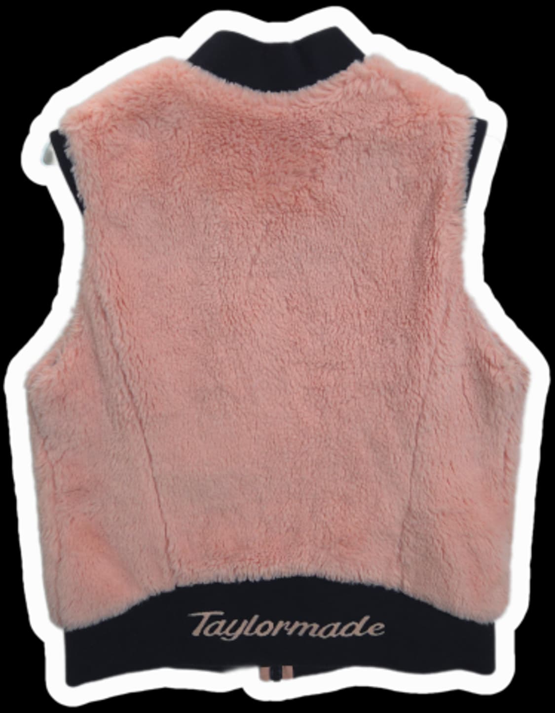 여66 테일러메이드 어패럴 여성 보아퍼 핑크 집업 조끼 베스트 상품이미지6