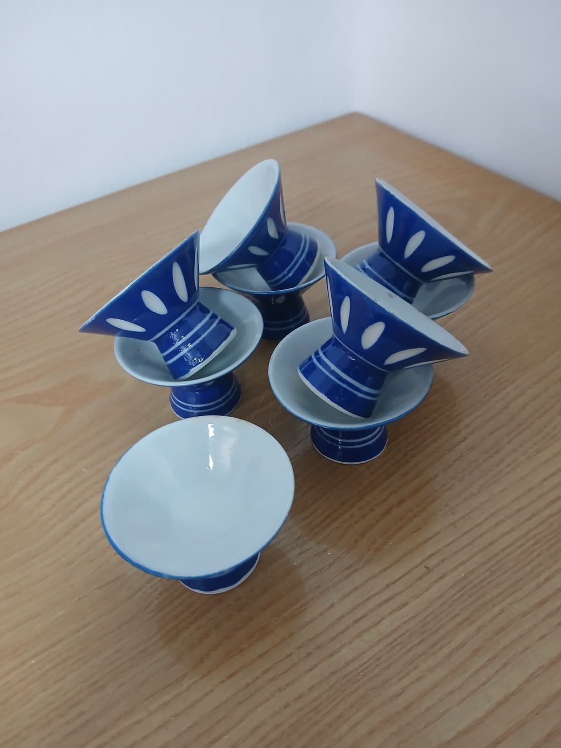 오래된 일본 사케잔,찻잔 9개 일괄 상품이미지1