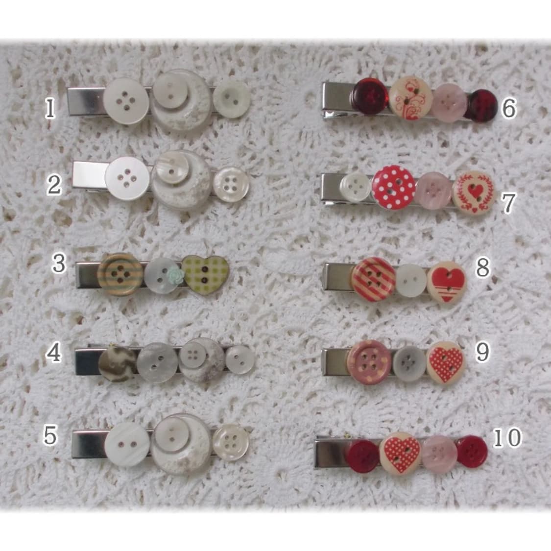 Cottage Core Button Hair Pin 상품이미지2