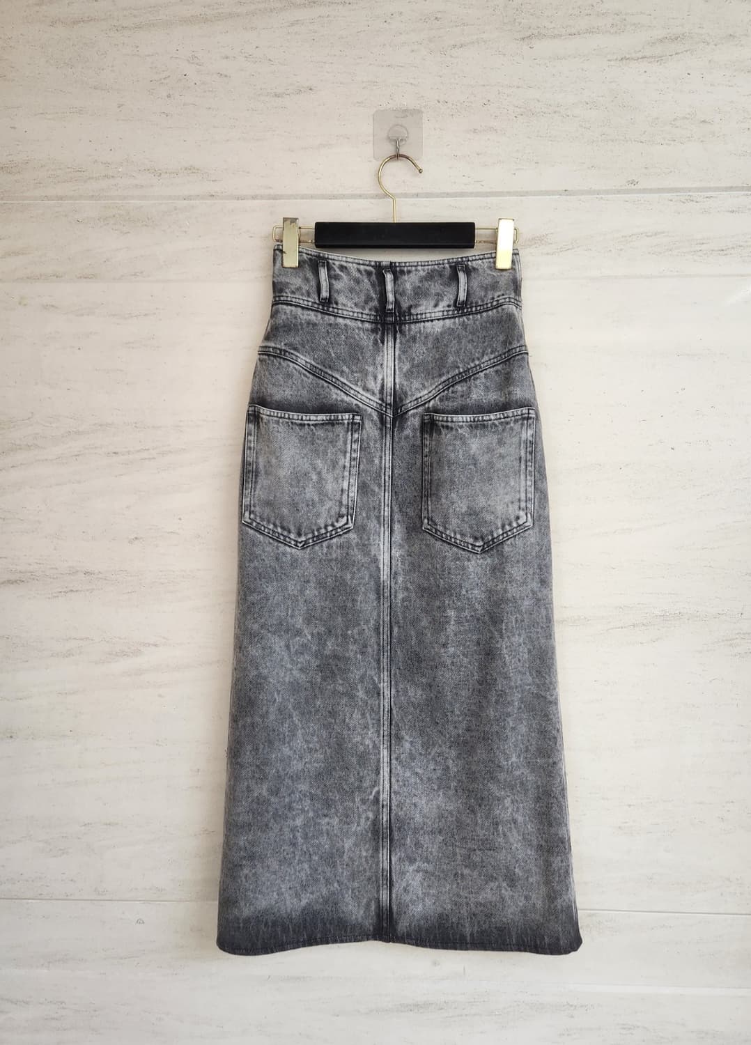 이자벨마랑 에뚜왈 다버튼 데님 미디 스커트 44사이즈 상품이미지7