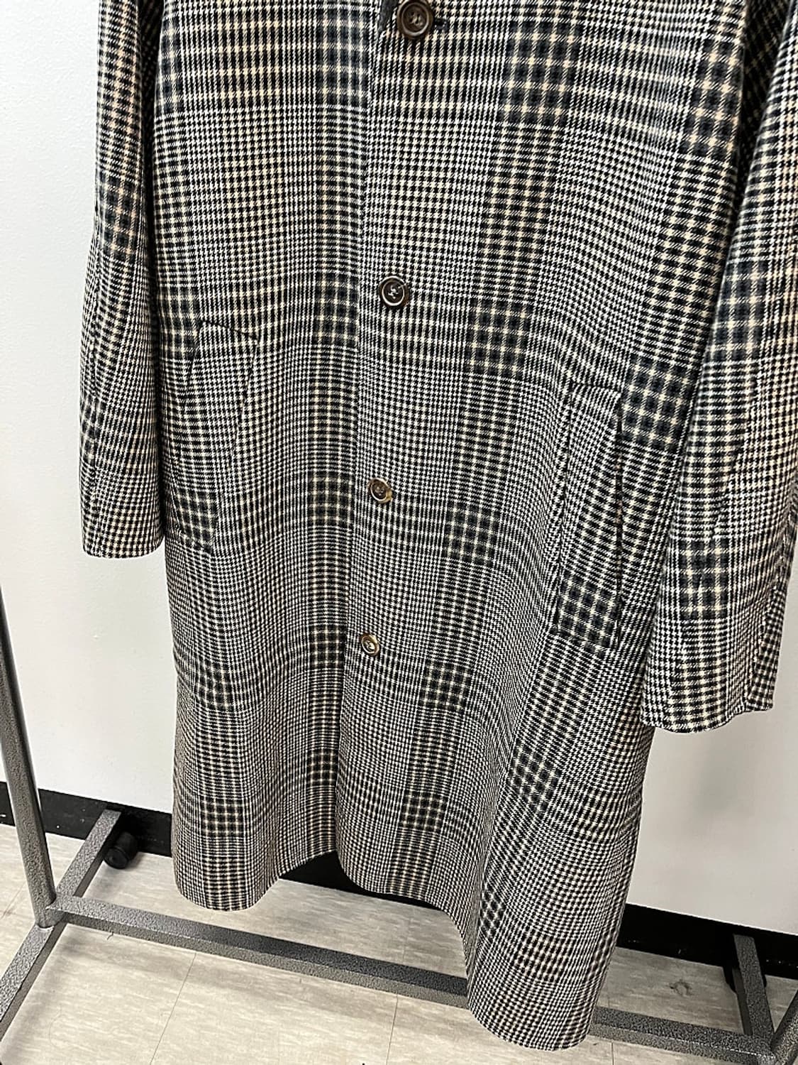 100) 솔리드옴므 하운드투스 체크 코트 상품이미지3