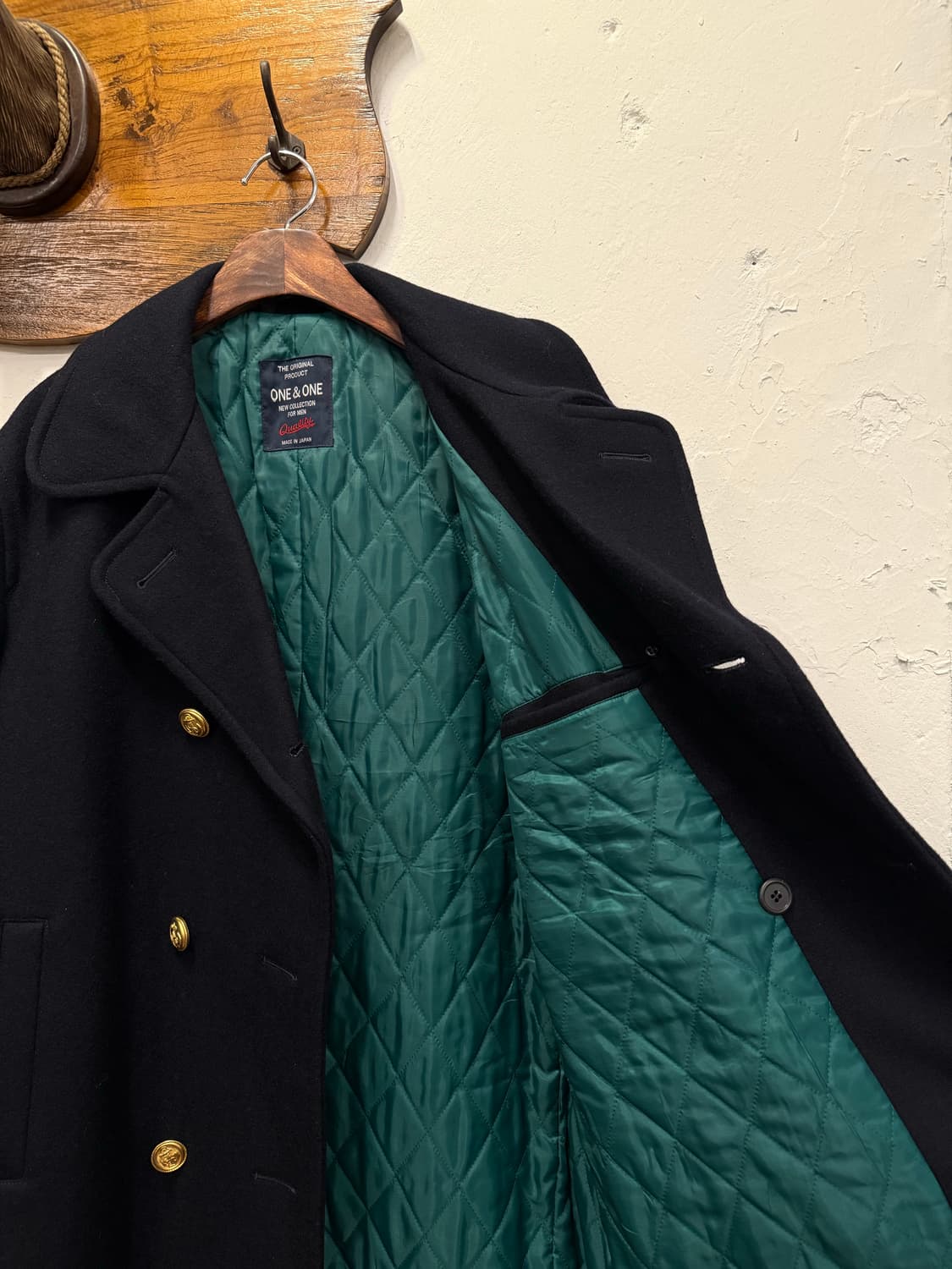 F) JAPAN ONE & ONE Wool Pea Coat 상품이미지6