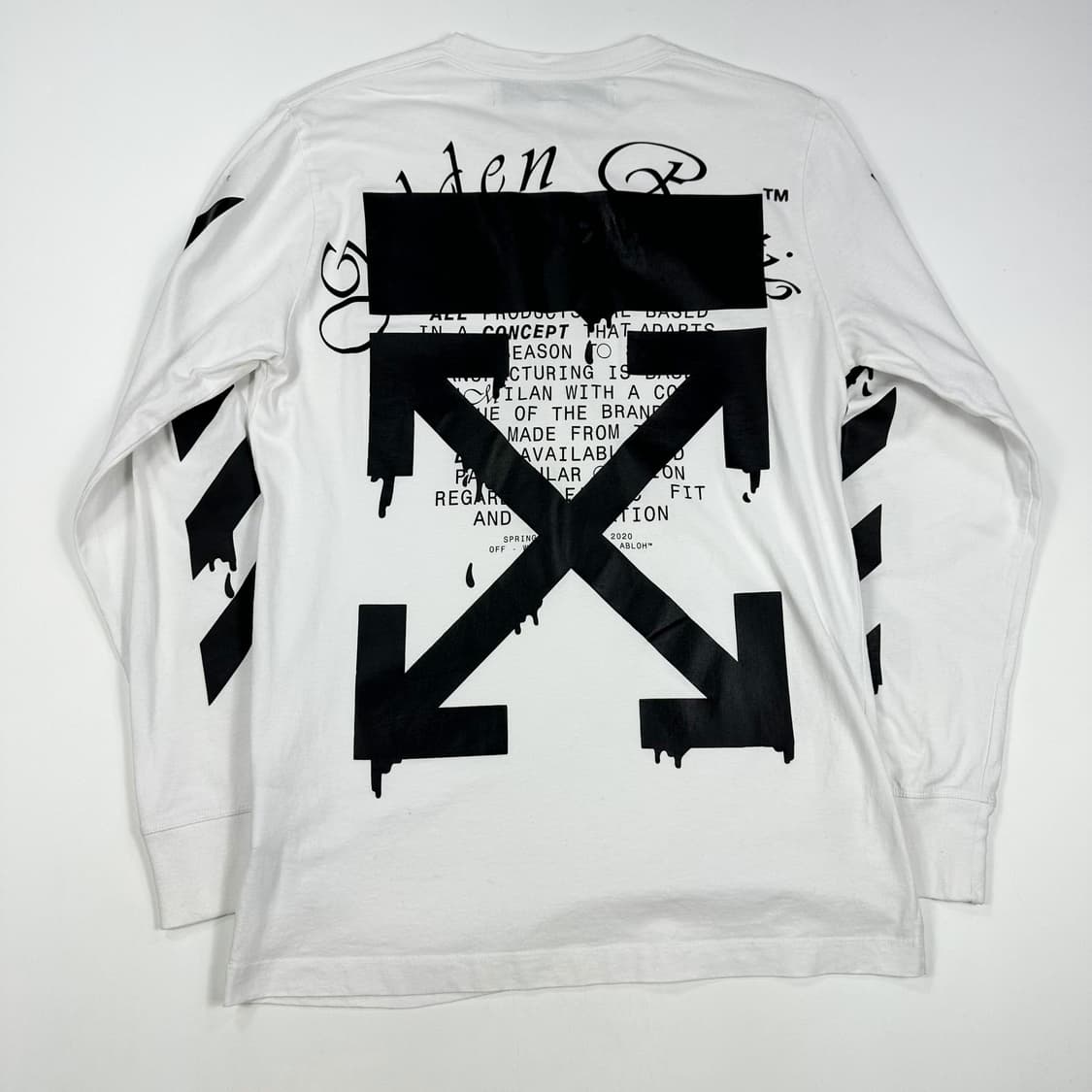 오프화이트 20ss 애로우 프린팅 롱슬리브 XL 상품이미지2
