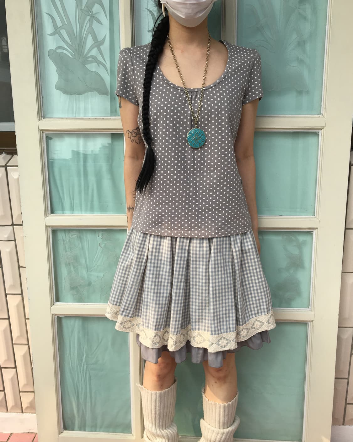 Dot pattern t shirt 상품이미지5