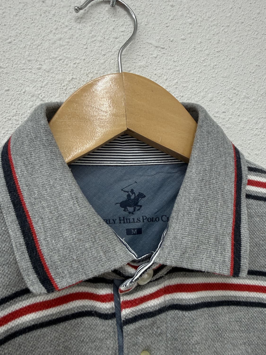 비버리힐스 폴로클럽 스트라이프 카라 롱슬리브  상품이미지4