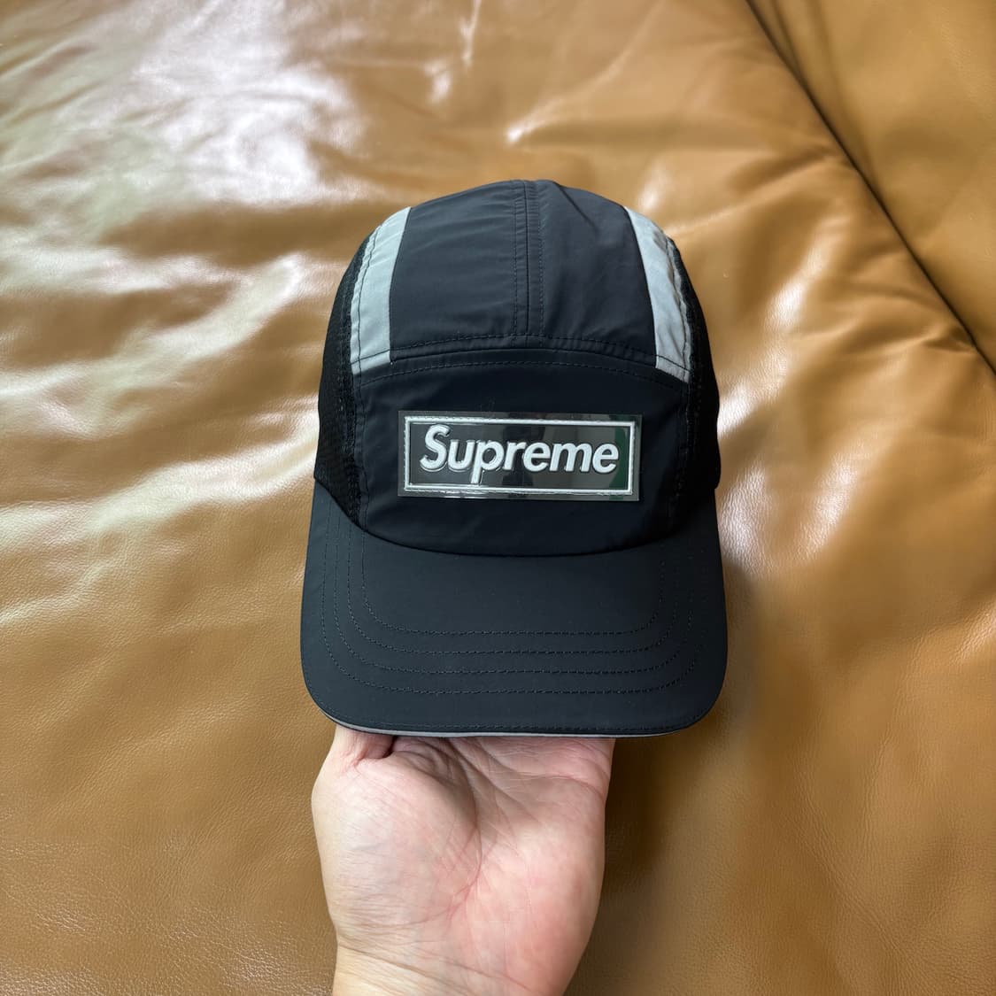 Supreme 슈프림 25ss 사이드 메쉬 블랙 캠프캡 모자 Black 상품이미지2