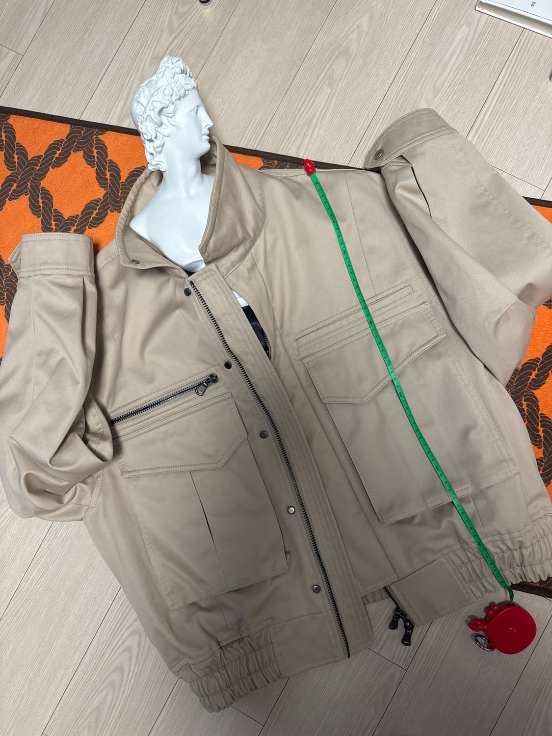 LMOOD 베이지 자켓 블루종 상품이미지1